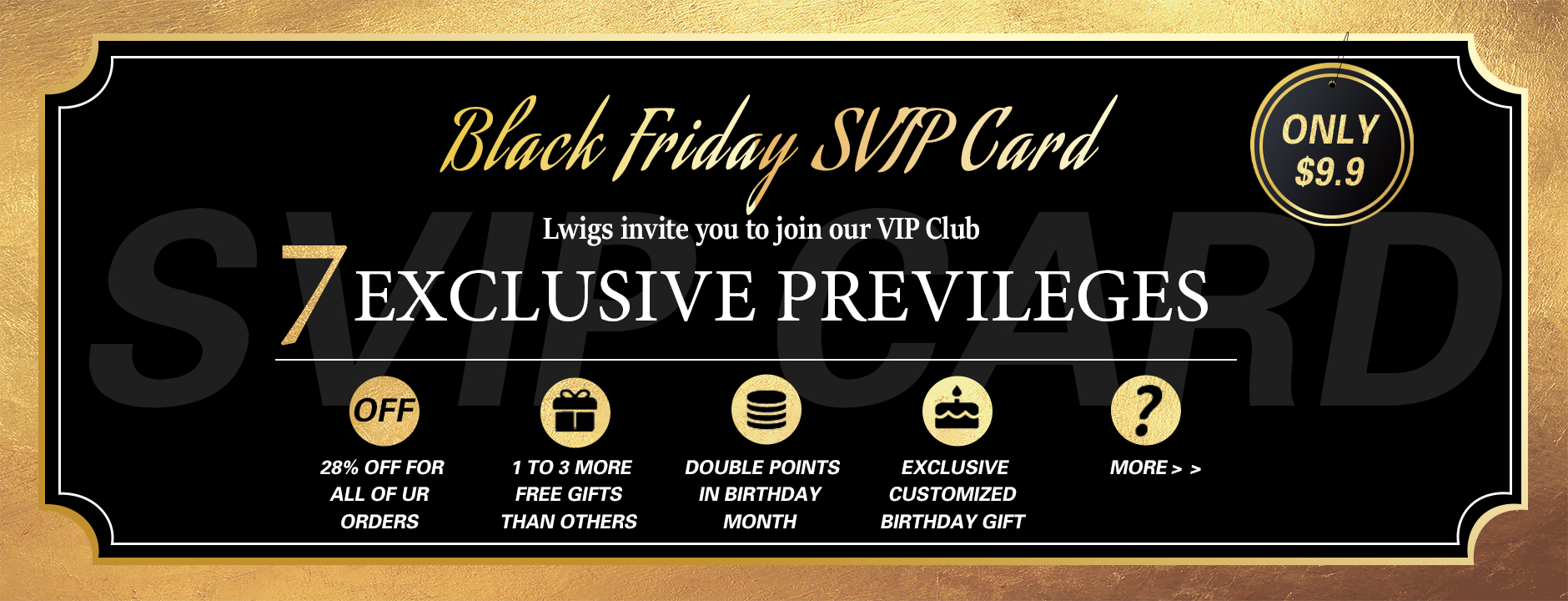 lwigs,VIP card, svip, exclusive previleges, vip service