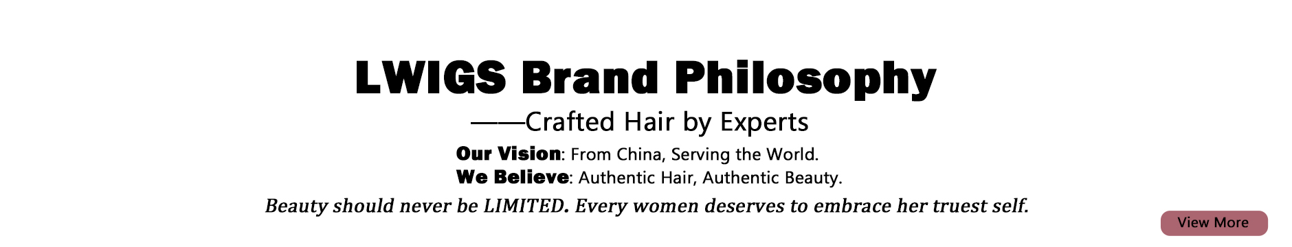 About Us, brand phoilophy