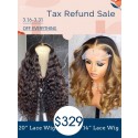 New Arrival 13*4 Lace Front Wig In Ombre Colo Wavy Hair With Deep Wave 4*4 Lace Wig Pay 1 Get 2 Tax Refund Sale TAX21