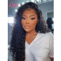 180% Density 13x6 HD Lace Wigs Brazilian Virgin Hair Kinky Curly With Natural Pre-plucked Hairline Lwigs192