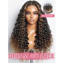 Lwigs New Arrivals 10s Install Loose Curly Ombre Color With Highlights 7x6 Dream 007 Lace Invisible Knots Glueless Wigs PR05