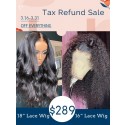 Combo Sale Long Body Wave 4*4 Lace Wig With Kinky Curly Lace Front 13*4 Wig Bleached Knots With Baby Hair Tax Refund Sale TAX22
