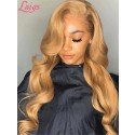 2024 Hair Trends Blonde Hair Color Bleached Knots Body Wave Wig HD Lace Frontal Wig With Pre-plucked Clean Hairline Lwigs313