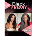 Lwigs 2023 Black Friday Deals Combo Sale Human Hair Vrigin Closure Wigs Kinky Straight And Body Wave Hairstyles BC06