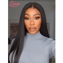 HD Lace 100% Brazilian Human Virgin Hair Natural Black Color Glueless Wigs 5x5 Lace Closure Wig Silky Straight Lwigs418