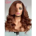 Coffer Brown Wigs Human Hair Loose Wave Full HD Lace Wigs Pre Plucked And Bleached Knots Colored Body Wave Wig Lwigs85