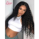 HD Lace No Part Curly Wig Pre-Plucked Hairline Brazilian Human Vigin Hair Deep Curly 5x5 Lace Closure Wigs for Black Women Lwigs257