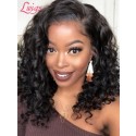 Invisible HD Dream Lace Wig Deep Wave 13x6 Lace Front Wigs Pre Plucked Hairline Single Knots Bleached Virgin Human Hair Wig Lwigs329