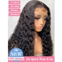 Lwigs 10s Install Beginner Friendly Wear&Go Wig Clean Hairline Single Knots 100% Brazilian Human Hair 5x5 Glueless Wig Lwigs130