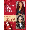 Lwigs Wig Combo Sale Best Price Pay 1 Get 1 Free Highlight And #99J Burgundy Color Curly Wig 13x6 HD Lace Front Wigs NY105