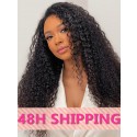Lwigs 2025 Valentine's Day Sale 48H Shipping Natural Color 18 Inches 180% Density Curly 13x6 HD Lace Front Wig For Beginners NY05