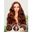 Lwigs Most-Fit Cap Sellers Recommend Chocolate Brown #4A Body Wave Versatile Styling Free-Part 11x6 HD Lace Frontal Wigs UD14