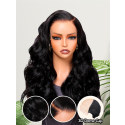 Lwigs Most-Fit Cap Wear-go Skinlike 11x6 HD Lace Frontal Wigs Body Wave Pre-plucked Natural Hairline Free Part Wigs UD06