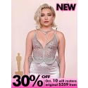 Lwigs New Arrivals Florence Pugh Same Short Wavy Bob Style Side Part Dark Roots Ombre Color 13x6 HD Lace Front Wig STAR02