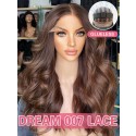 Lwigs New Arrivals Wear And Go Dream 007 Lace Real Scalp Look Beginner Friendly Brown Color Body Wave 7x6 Glueless Wigs PR14