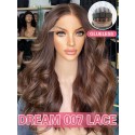 Lwigs New Arrivals Wear And Go Dream 007 Lace Real Scalp Look Beginner Friendly Brown Color Body Wave 8x6 Glueless Wigs PR14