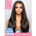 Lwigs Bleached Knots Layers Silky Straight Virgin Brazilian Human Hair 5x5 Lace Closure Wigs Pre Plucked Hairline Lwigs118
