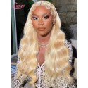 New Arrival Must Have 100% Virgin Hair Body Wave #613 Blonde Color 13x4 Lace Front Human Hair Wig Lwigs277