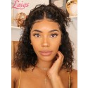 New Arrival Undetectable Dream Swiss Lace Curly Short Bob 360 Lace Frontal Wig Pre-bleached Knots Lwigs247
