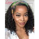 New Arrvial Brazilian Virgin Human Hair Short Curly Wig High Density Headband Curly Wig Lwigs379