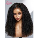 NEW Realistic Afro Kinky Edges Free Parting Updated Mother-Growth Curly Hairline Undetectable Lace 13x4 Front Wig 4C Edges Lwigs42