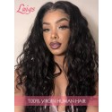 Pre-Plucked Natural Hairline Dream Swiss Lace Virgin Human Hair Big Curly 360 Lace Front Wigs Lwigs200