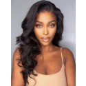 Bleached Knots 360 Wigs For Sale Pre-plucked Side Part Virgin Hair Body Wave Human Hair Lace Wigs Lwigs634