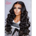 Unprocessed Brazilian 100% Virgin Human Hair 13*6 HD Lace Front Wig Transparent HD Lace With Bleached Knots Lwigs423