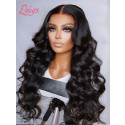 Unprocessed Brazilian 100% Virgin Human Hair 13*6 HD Lace Front Wig Transparent HD Lace With Bleached Knots Lwigs423
