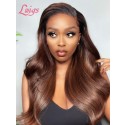 Ombre Color Virgin Brazilian Straight Natural Hair Glueless Full Lace Wig 180% Density Top Quality Plucked Hairline With Baby Hair Lwigs69