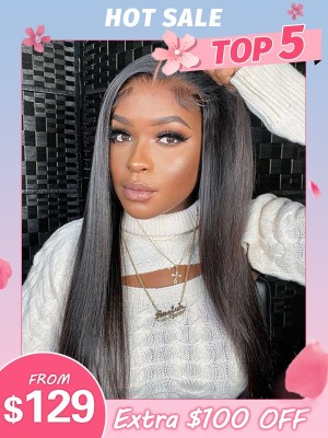 Lwigs VIP Customer Order Special Price Silky Straight 22 Inches 150% Density 13x6 HD Lace Front Wigs VIP08