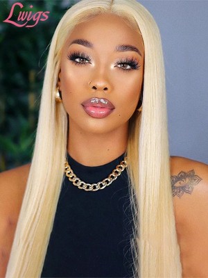 Affordable #613 Wig Human Hair Silky Straight Blonde Pre Plucked HD Lace Wig 13x4 Lace Front Wigs For Black Women Lwigs72