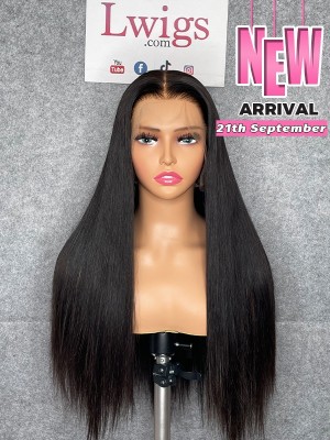 Lwigs Customized 100% Virgin Human Hair Silky Straight 20 Inches 180% Density Glueless 360 HD Lace Wig With Natural Hairline Custom14