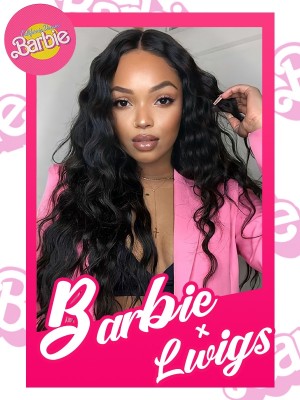 Lwigs Barbie Fashion Sale HD Lace Deep Wave Pre-Plucked Natural Hairline Beginner Friendly 13x6 Lace Front Wigs BA03