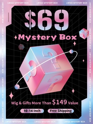 Lwigs 2023 Black Friday Special Offer Mystery Wig Box $69 Win Valued $149 Lace Wigs Lucky Box Flash Deals | MB01