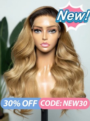 2023 Trends Body Wave Brazilian Hair Ash Blonde 360 Wig Wavy Human Hair Black Girl HD Lace Bleached Knots Wigs NEW01