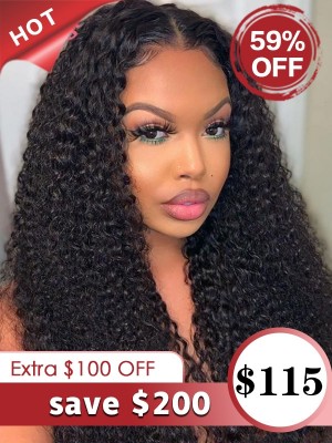 Brazilian Virgin Hair 9A Grade Human Hair Wigs Undetectable HD Lace Curly Hair Style 13x6 Lace Front Wigs [LWigs110]