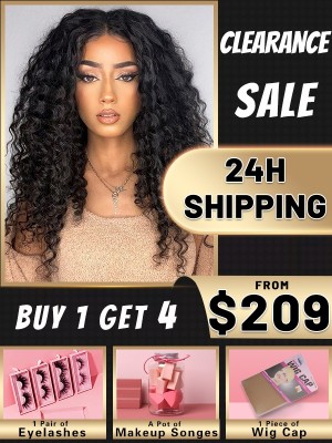 24 Hours Shipping Brazilian Curly Human Hair Wig For Women 360 Wig Clearance Sale Undetectable HD Lace Curly Hairstyle KC02