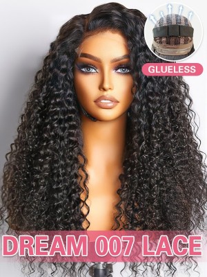 Lwigs New Arrivals Brazilian Virgin Human Hair Glueless Dream 007 Lace Curly Hairstyles Bleached Knots 7x6 Lace Wig PR06