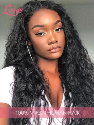 360 Lace Wigs Human Hair Wigs Unprocessed Virgin Brazilian Water Wave Hair Wigs Dream Swiss Lace Lwigs197