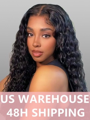 9A Brazilian Virgin Human Hair Deep Wave HD Lace 360 Lace Wig For Women Pre Plucked Natural Hairline Lwigs46