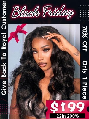 Lwigs Black Friday Special 100% Human Hair Body Wave 22 Inches 200% Density Undetectable 13x4 Lace Front Wig BS08