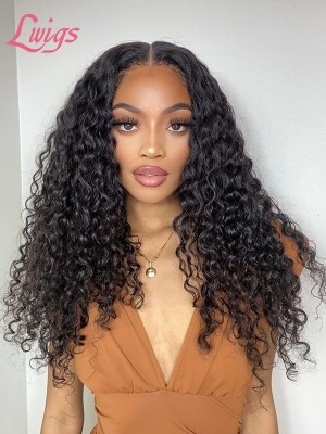 Glueless HD Dream Lace Virgin Human Hair Preplucked Afro Curly Wig With Baby Hair 360 Wig Brazilian Hair Bleached Single Knots Lwigs184
