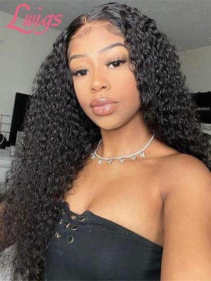 13x6 Lace Front Kinky Curly Brazilian Human Hair Undetectable HD Lace Wig Pre Plucked Hairline Single Knots Lwigs332