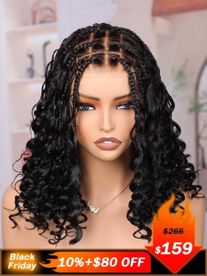 Lwigs 2025 Black Friday Special Most-Fit Cap New Salon Stylist Styles Full HD Lace Braided Wigs 180% Density Super Natural Hairline Free Parting Space Wigs UD13
