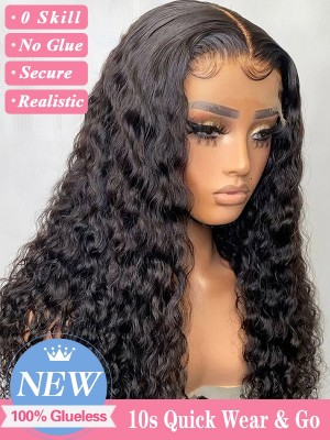 Lwigs 10s Install Beginner Friendly Wear&Go Wig Clean Hairline Single Knots 100% Brazilian Human Hair 5x5 Glueless Wig Lwigs130