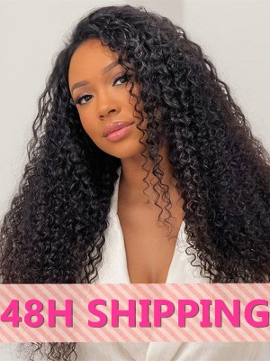 Lwigs 2025 Valentine's Day Sale 48H Shipping Natural Color 18 Inches 180% Density Curly 13x6 HD Lace Front Wig For Beginners NY05