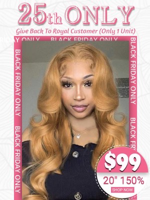 Lwigs Black Friday Deals 2022 Cheap Human Hair 13x4 Lace Front Wig Body Wave Hairstyles #27 Color Clean Bleached Hairline BF23