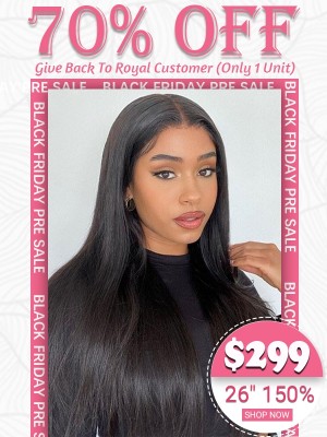 Lwigs Black Friday Sale Best Human Hair Transparent Lace Wigs Natural Hair Brazilian Silky Straight Affordable 13x4 Lace Front Wig SD14