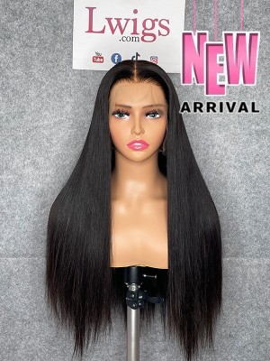 Lwigs Customized 100% Virgin Human Hair Silky Straight 20 Inches 180% Density Glueless 360 HD Lace Wig With Natural Hairline Custom14